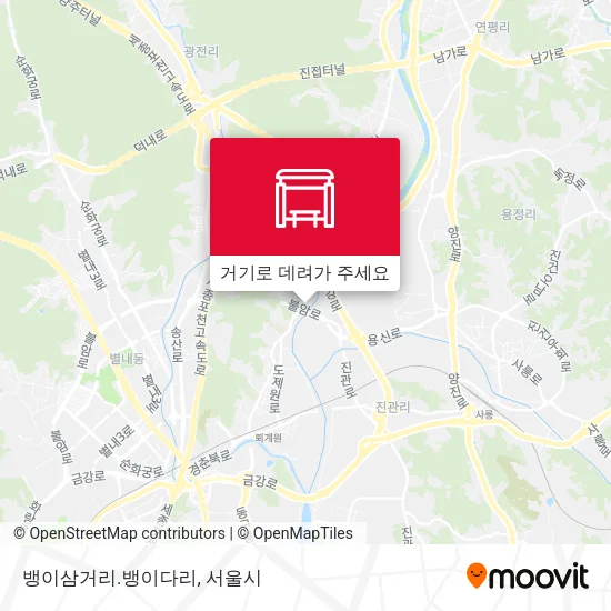 뱅이삼거리.뱅이다리 지도