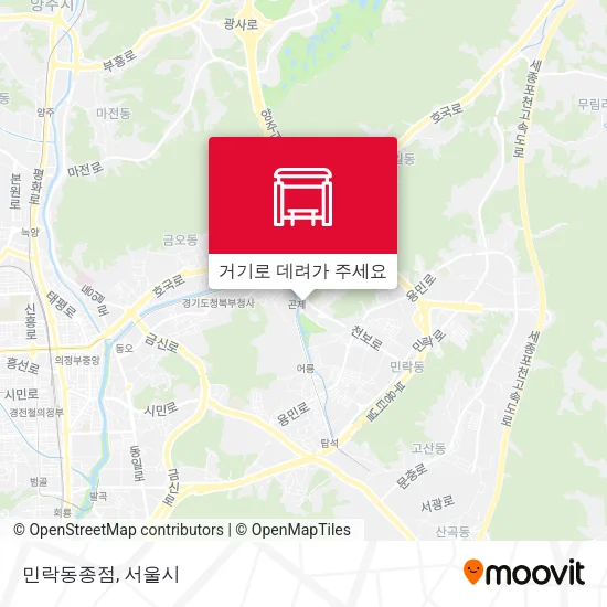 민락동종점 지도