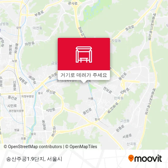 송산주공1.9단지 지도
