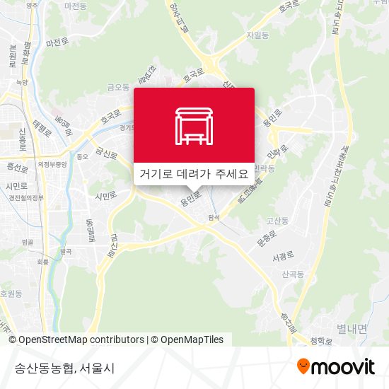 송산동농협 지도