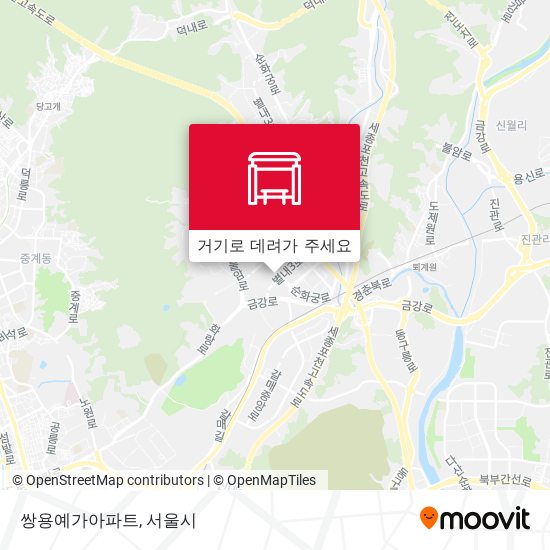 쌍용예가아파트 지도