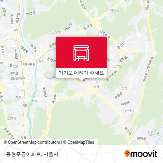 용현주공아파트 지도