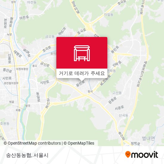 송산동농협 지도
