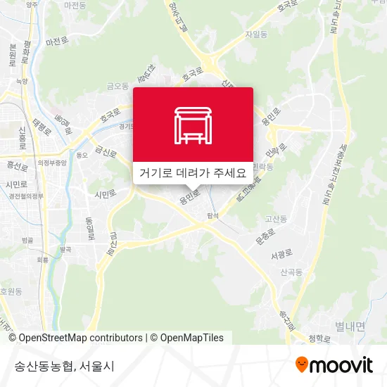 송산동농협 지도