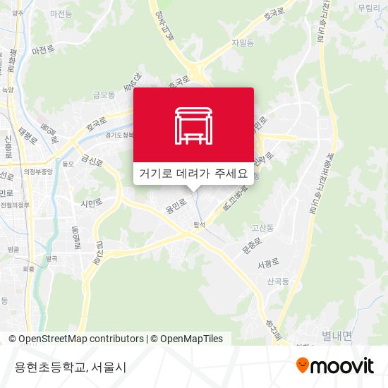 용현초등학교 지도