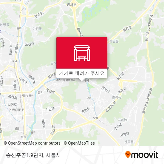 송산주공1.9단지 지도