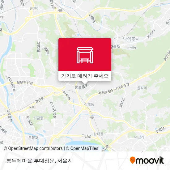 봉두메마을.부대정문 지도