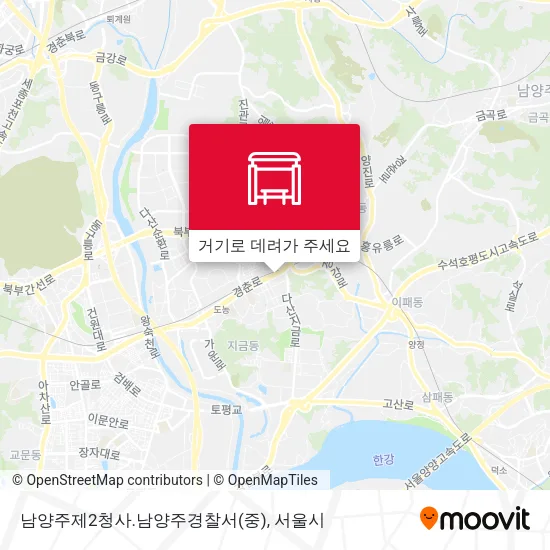 남양주제2청사.남양주경찰서(중) 지도