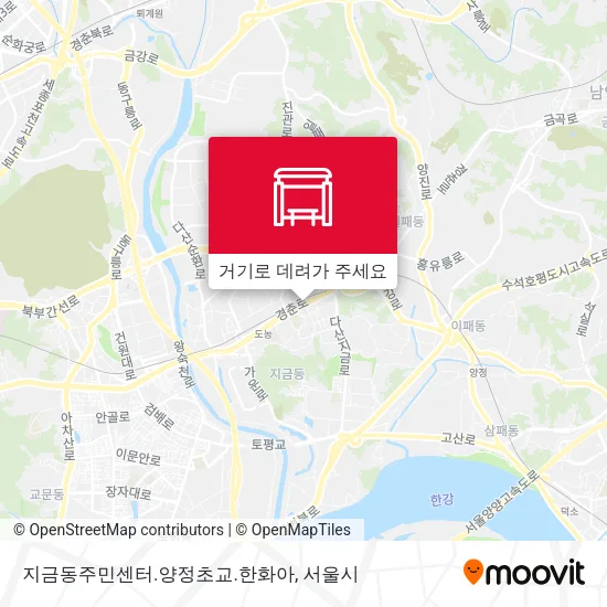 지금동주민센터.양정초교.한화아 지도