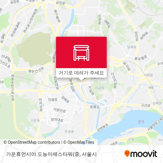 가운휴먼시아.도농마제스타워 지도