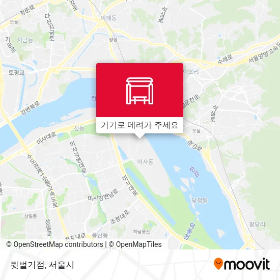 뒷벌기점 지도