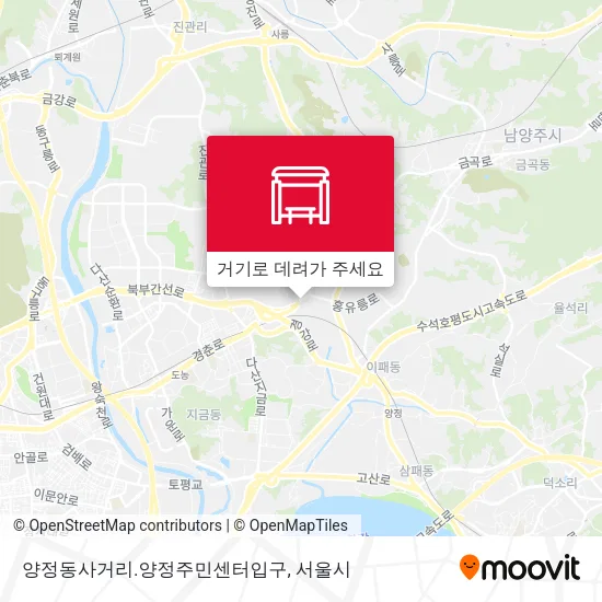 양정동사거리.양정주민센터입구 지도