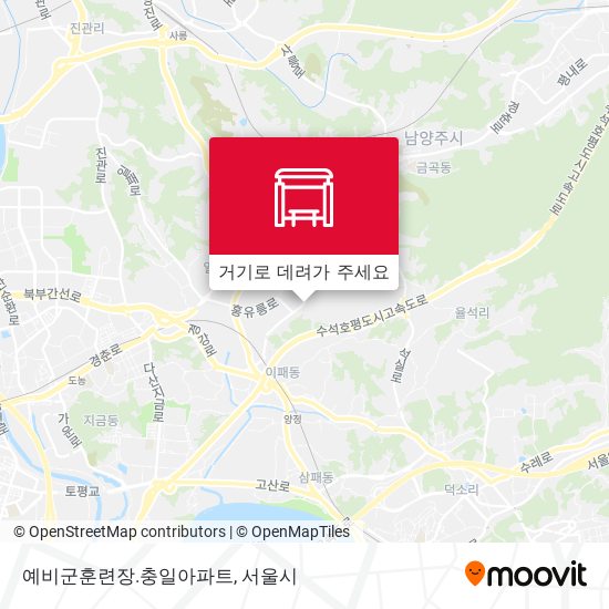 예비군훈련장.충일아파트 지도