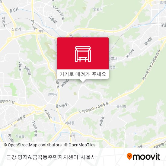 금강.명지A.금곡동주민자치센터 지도