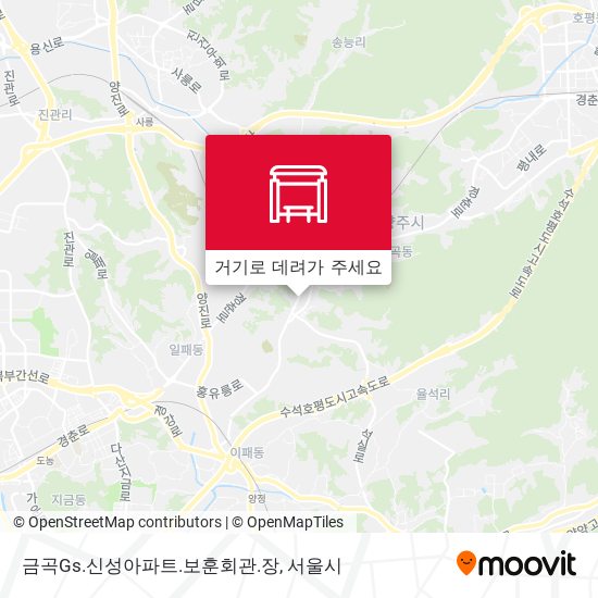 금곡Gs.신성아파트.보훈회관.장 지도