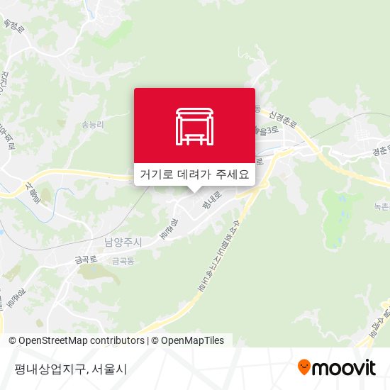 평내상업지구 지도