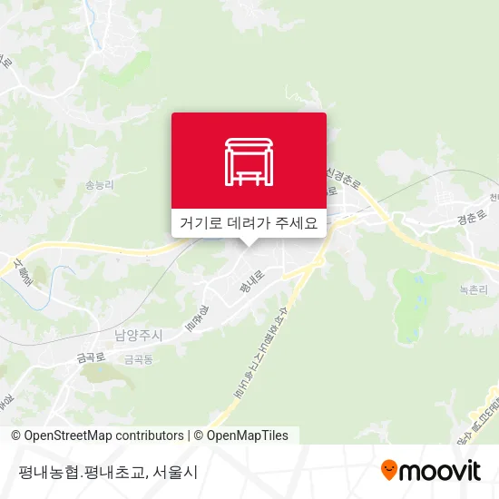 평내농협.평내초교 지도