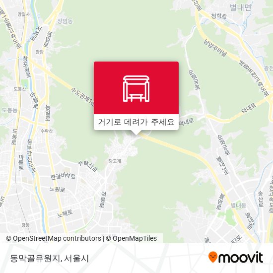 동막골유원지 지도