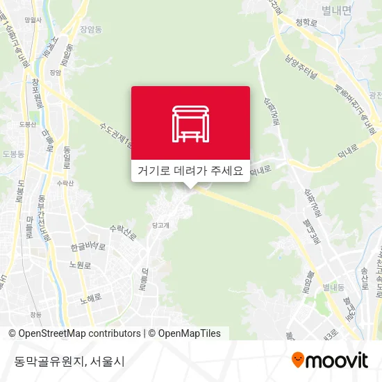 동막골유원지 지도
