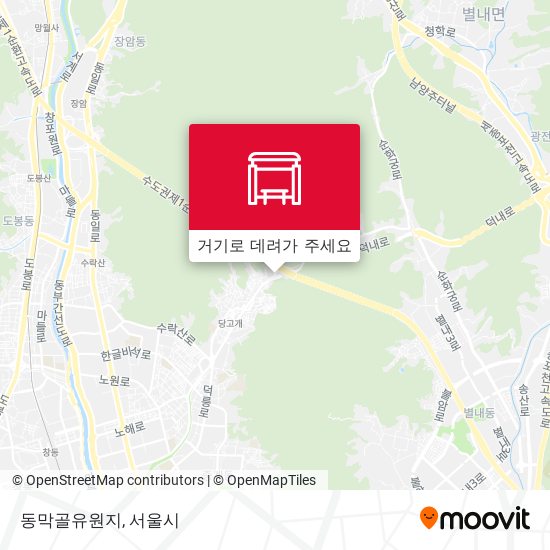 동막골유원지 지도