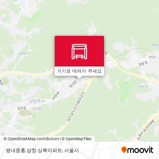 평내중흥.삼창.상록아파트 지도