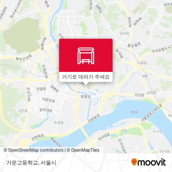 가운고등학교 지도
