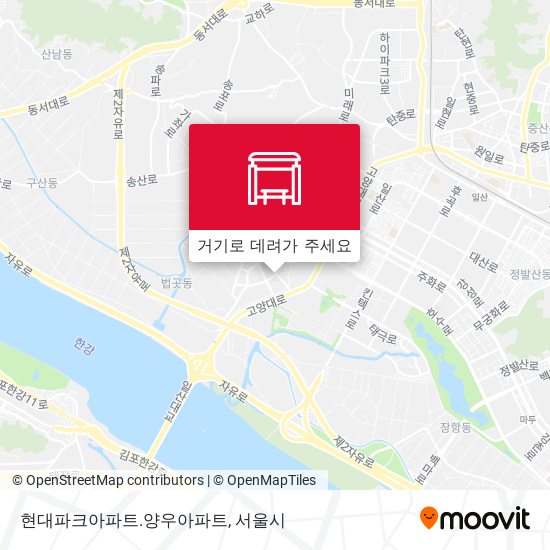 현대파크아파트.양우아파트 지도