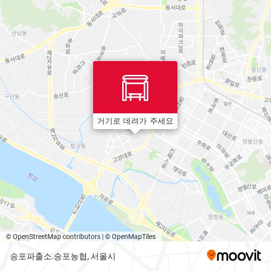 송포파출소.송포농협 지도