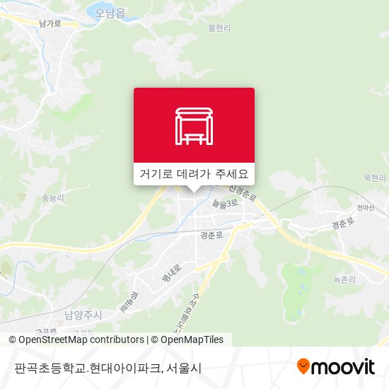 판곡초등학교.현대아이파크 지도