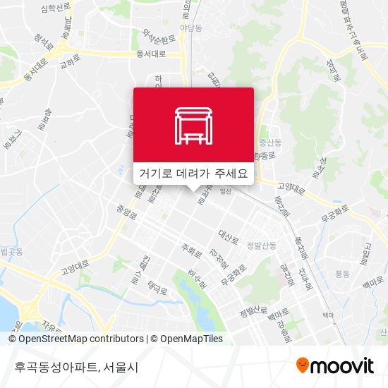 후곡동성아파트 지도