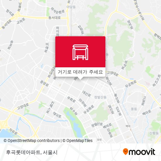 후곡롯데아파트 지도