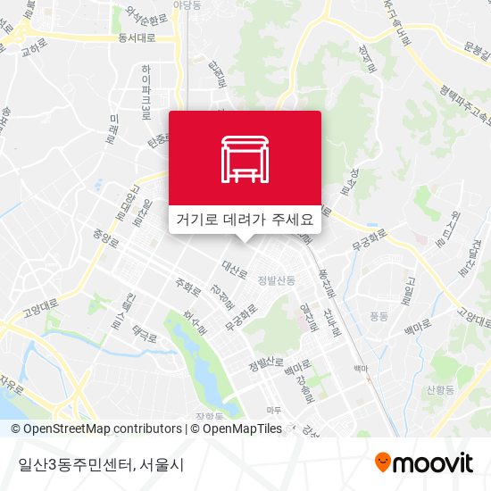 일산3동주민센터 지도