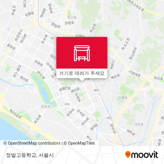 정발고등학교 지도