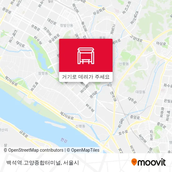 백석역.고양종합터미널 지도