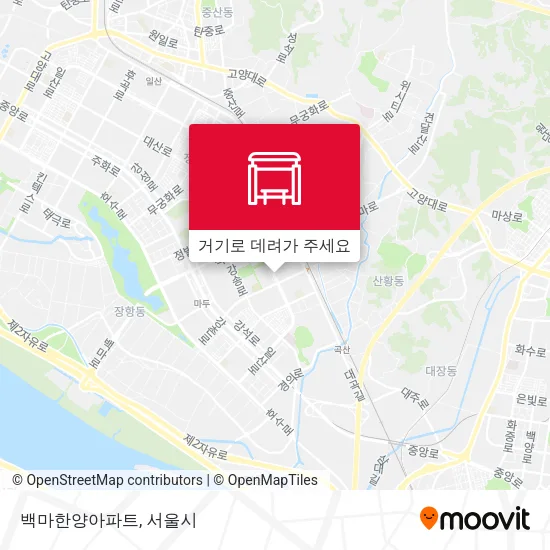 백마한양아파트 지도