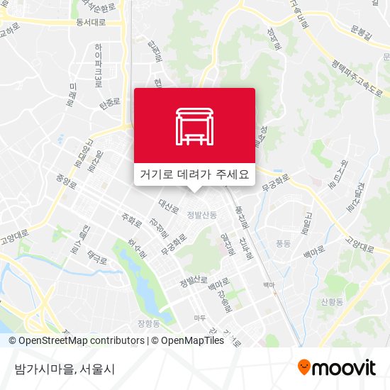 밤가시마을 지도
