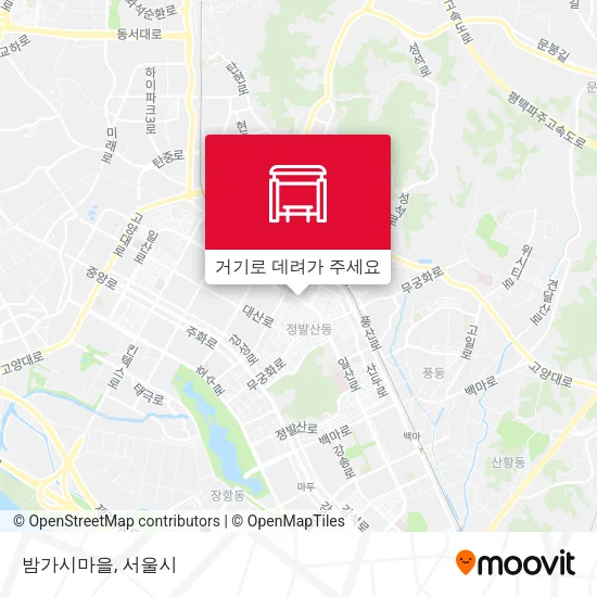 밤가시마을 지도