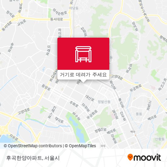 후곡한양아파트 지도