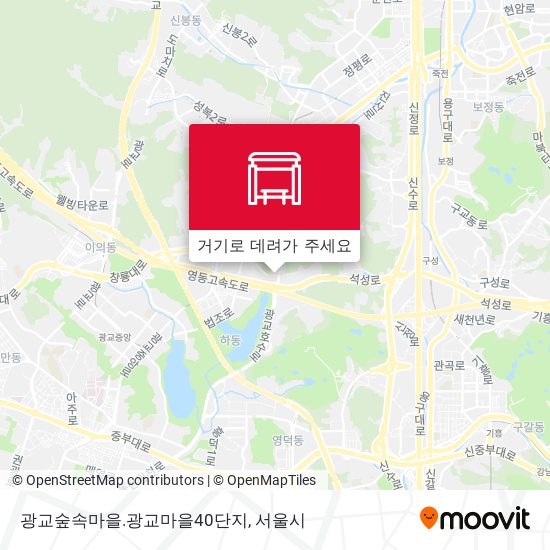 광교숲속마을.광교마을40단지 지도