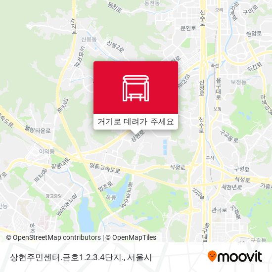 상현주민센터.금호1.2.3.4단지. 지도