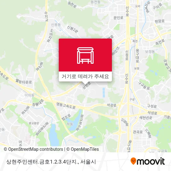 상현주민센터.금호1.2.3.4단지. 지도