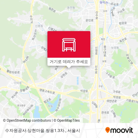 수자원공사.상현마을.쌍용1.3차. 지도