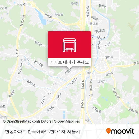 한성아파트.한국아파트.현대1차 지도