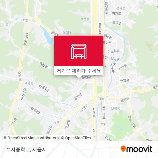 수지중학교 지도