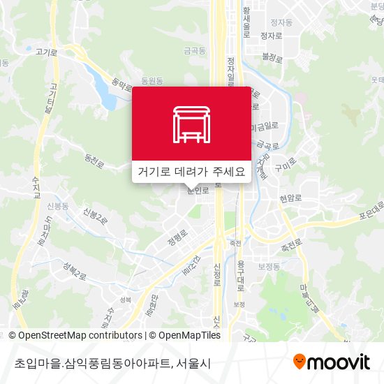 초입마을.삼익풍림동아아파트 지도