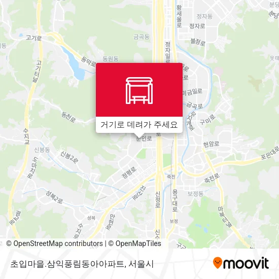 초입마을.삼익풍림동아아파트 지도