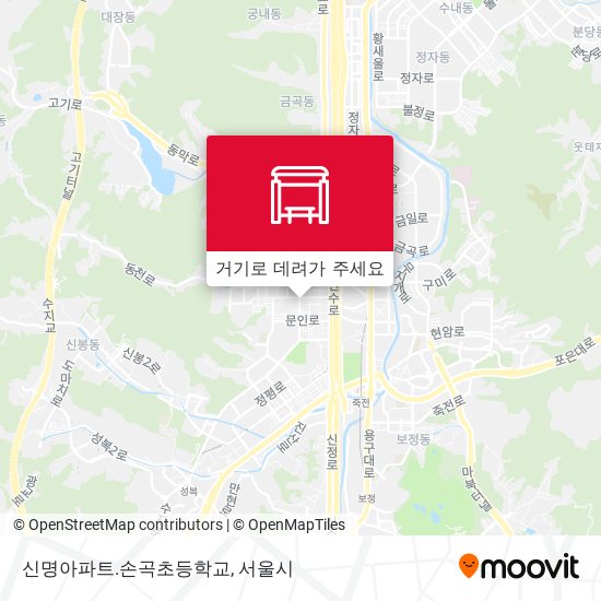 신명아파트.손곡초등학교 지도