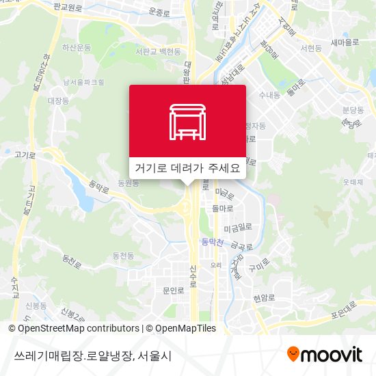 쓰레기매립장.로얄냉장 지도