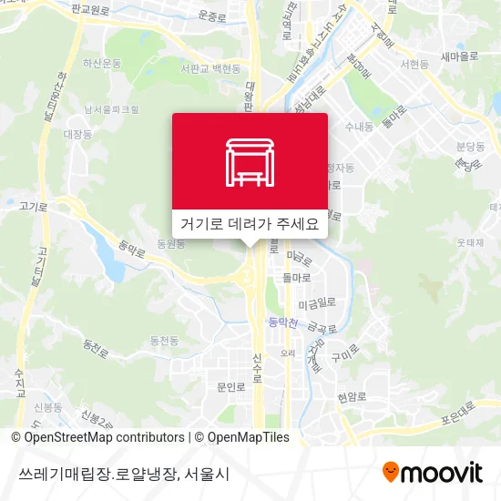쓰레기매립장.로얄냉장 지도
