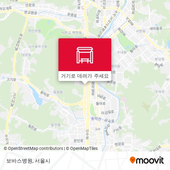 보바스병원 지도